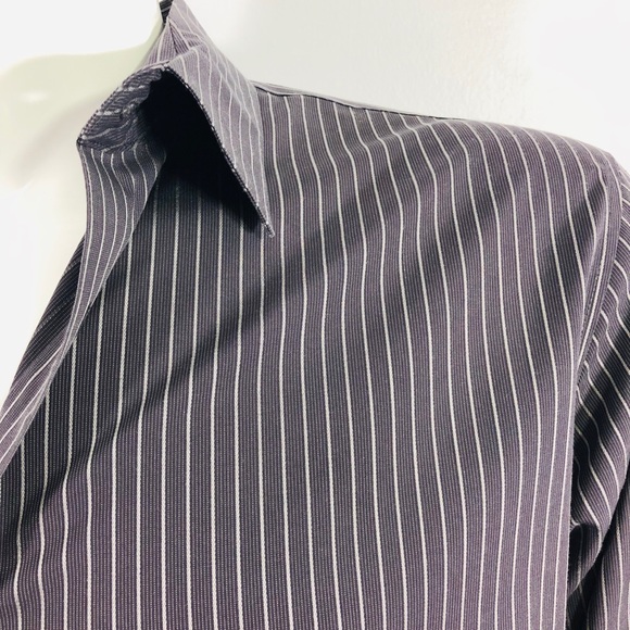 Calvin Klein Men’s Gray Striped Button Down Shirt. Make an offer! - Picture 3 of 5